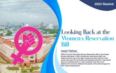 Looking Back at the Women’s Reservation Bill